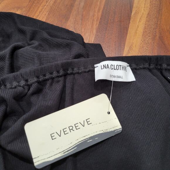 NWT LNA Clothing Ashra Ribbed One Shoulder Crop Length Size XS - Picture 7 of 8